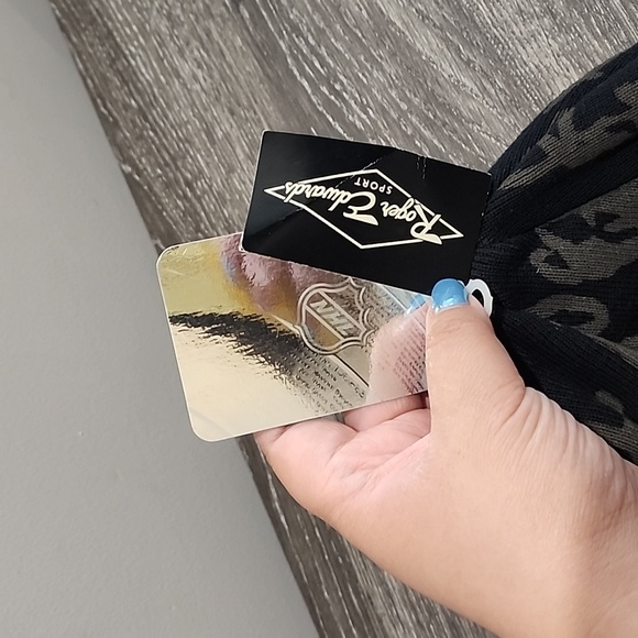 BNWT Vintage Roger Edwards Sport NHL Edmonton Oilers Printed Cotton Beanie - Picture 3 of 6